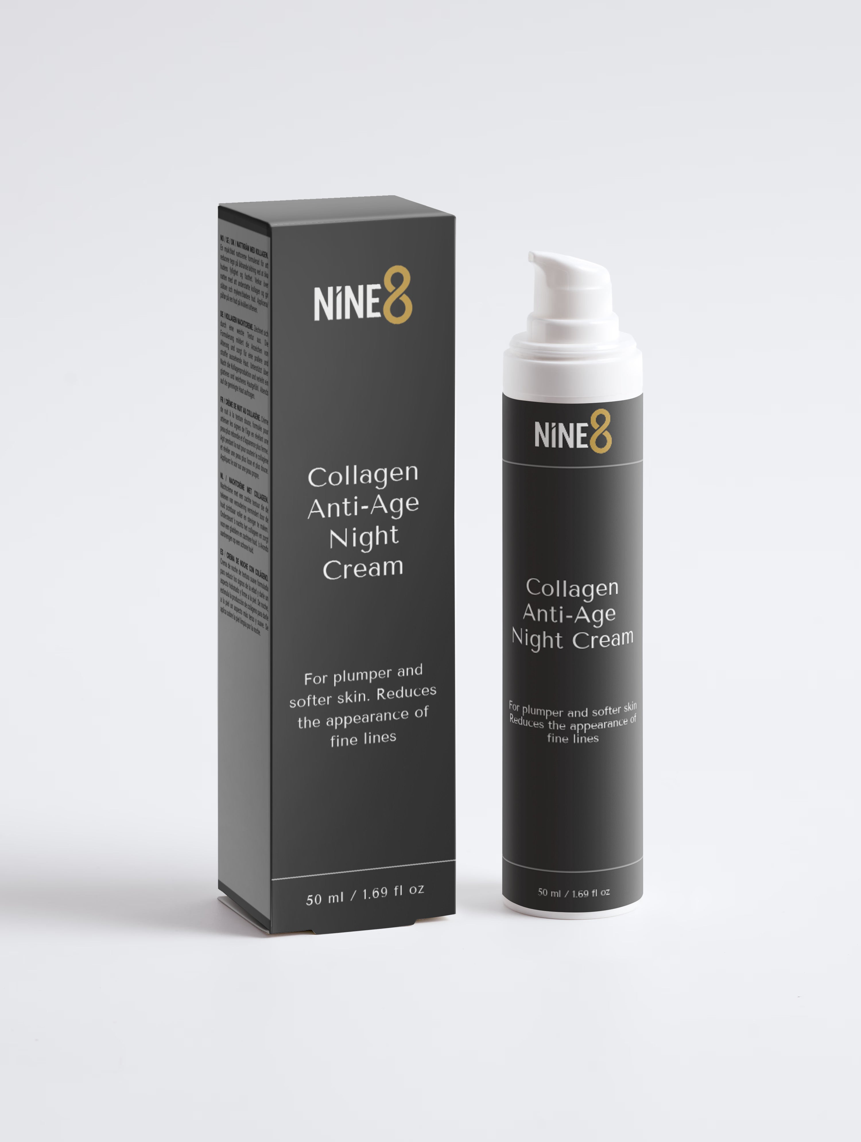 Crema de noche antiedad con colágeno