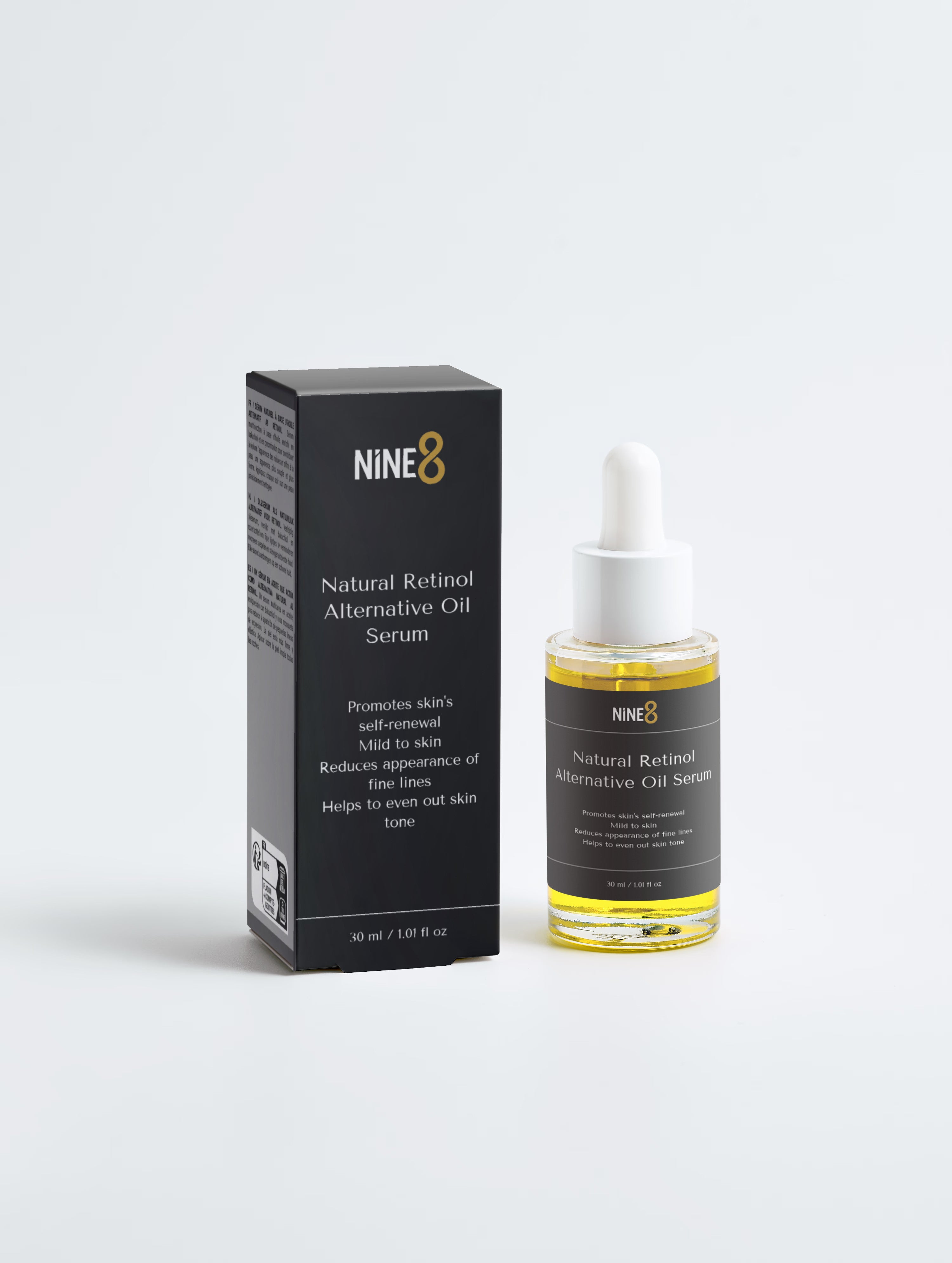 Sérum oleoso con alternativa natural al retinol