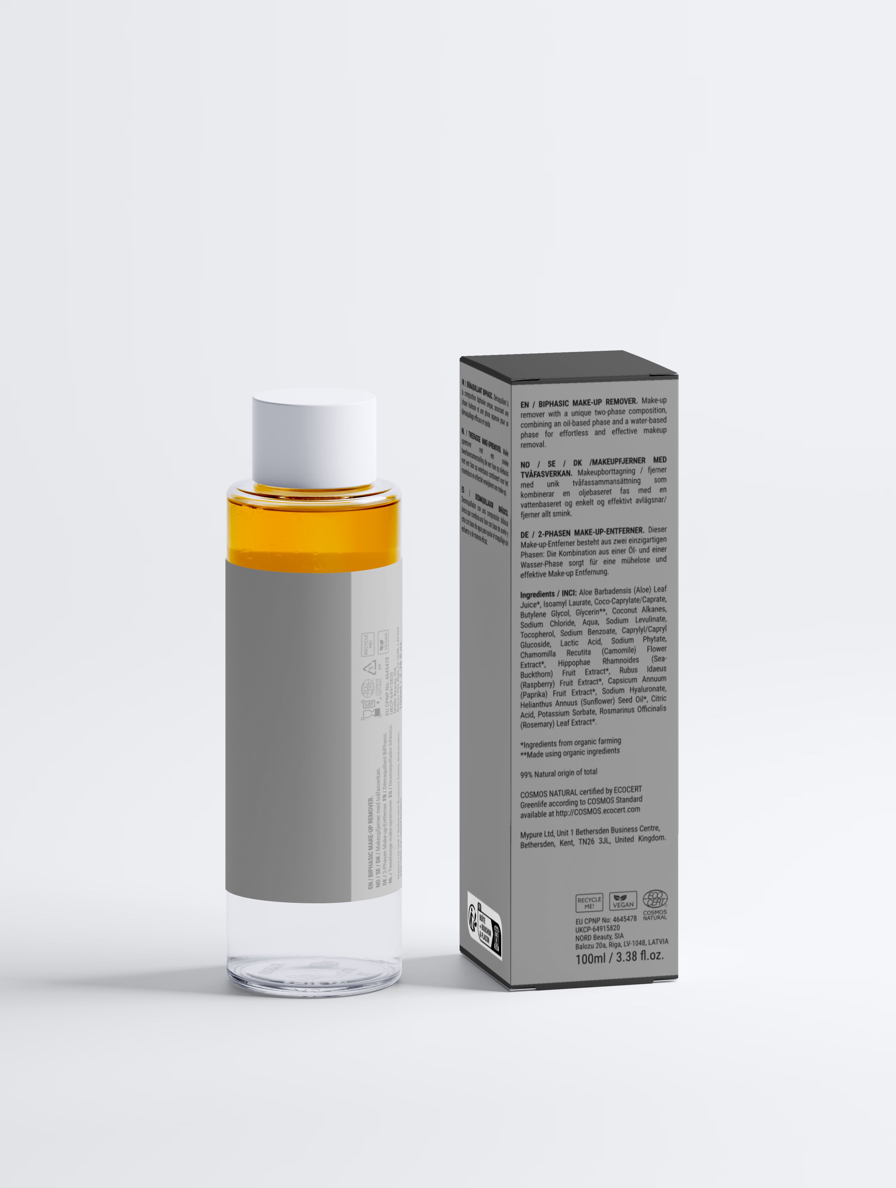 Desmaquillante Bifásico, Sin Perfume